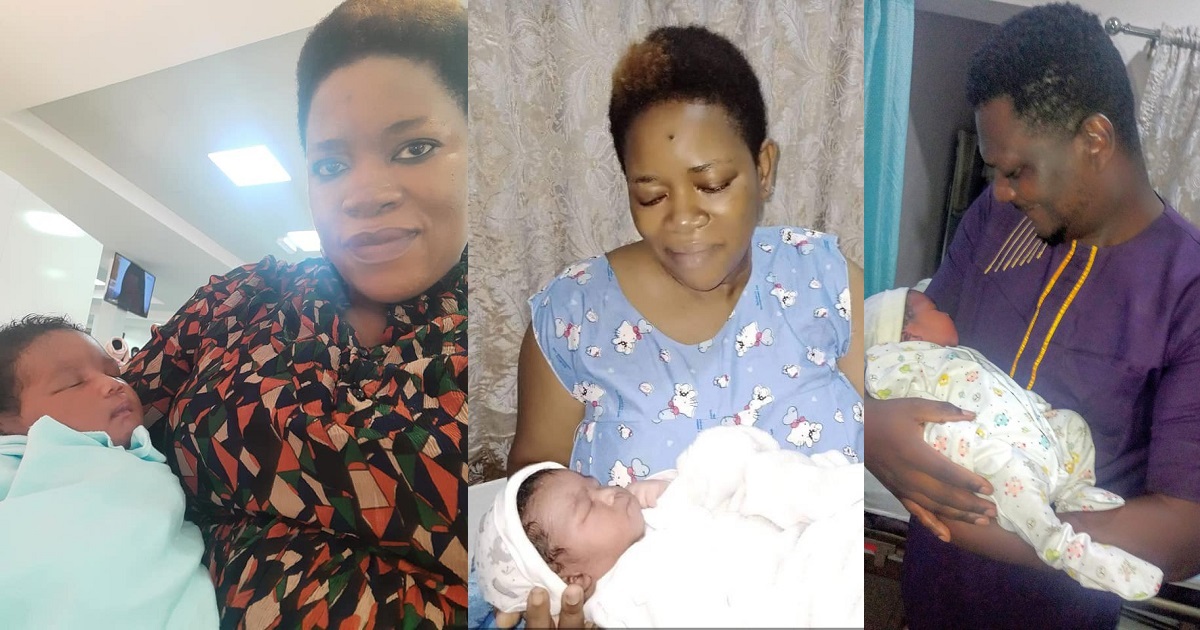 Nigerian lawyer and pastor celebrates as he becomes a father after 11 years of marriage (Photos)