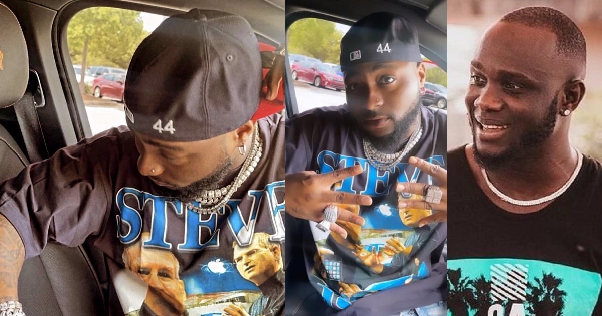 Davido pictured with a swollen eye for the first time since the death of his friend, Obama DMW.