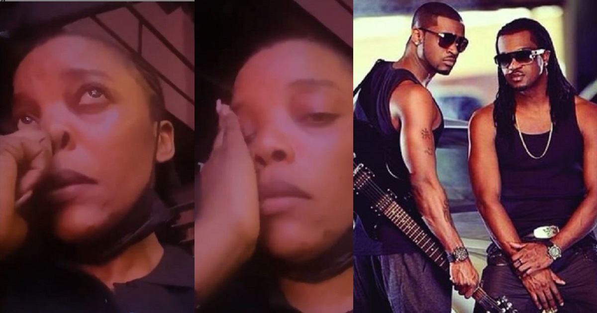 Actress, Empress Njamah cries as she begs Peter and Paul Okoye to reconcile (Video)