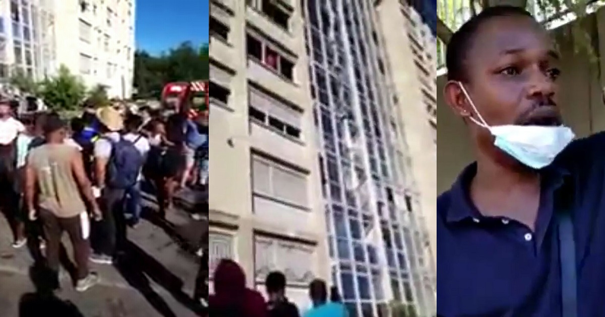 Three Nigerian migrants jump to their death from windows of 10-storey building to escape fire in France (Videos)