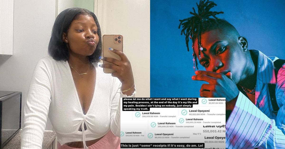 “If it’s easy, do am” – Lyta’s baby mama, Kemi blows hot as she posts receipts of money she has sent him