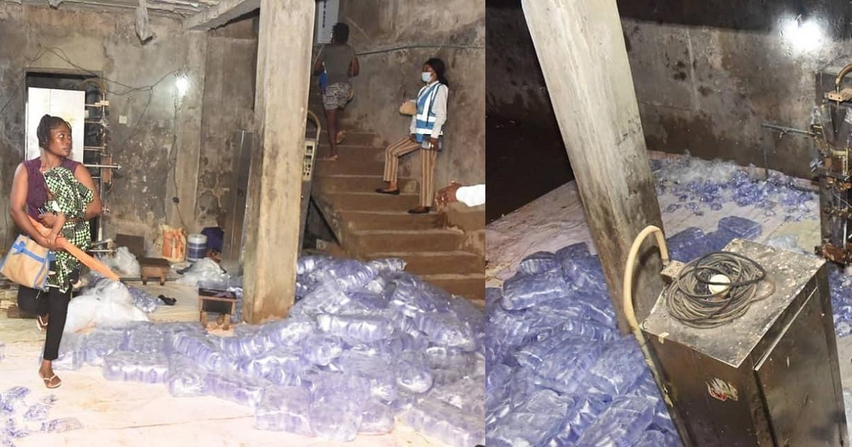 Lagos state govt seals up 30 unhealthy sachet water factories (photos)