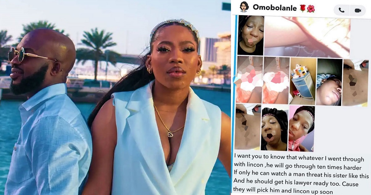 Video and photos of a battered Bolanle by her estranged husband, Lincon, surfaces