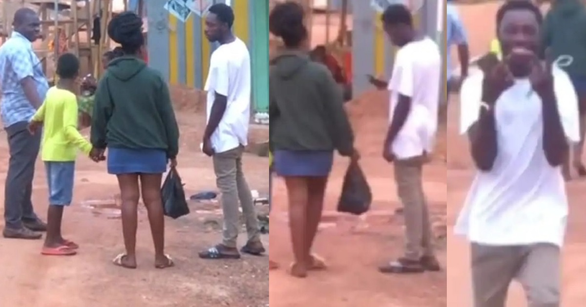Moment boy confidently collects girl’s phone number in the presence of her dad (video)
