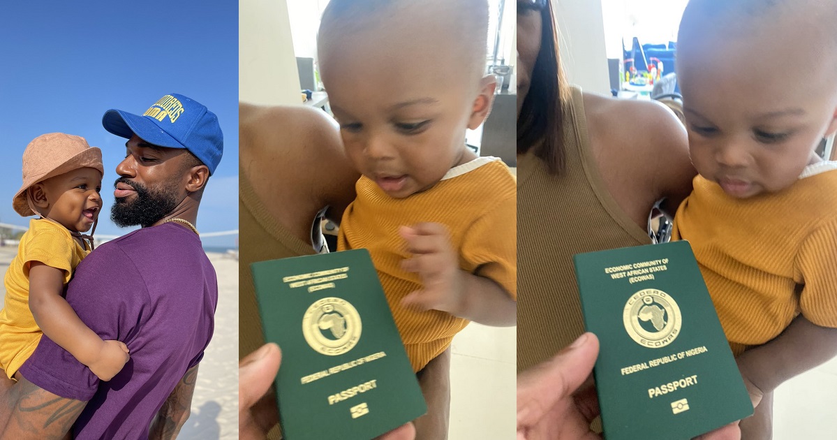 Reactions as Mike Edwards gives his British-born son a Nigerian passport (Photos).
