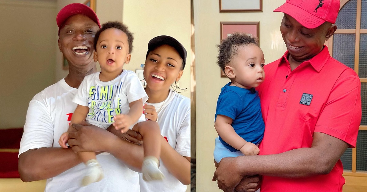 “My son is growing and looking much more like his dad” – Regina Daniels