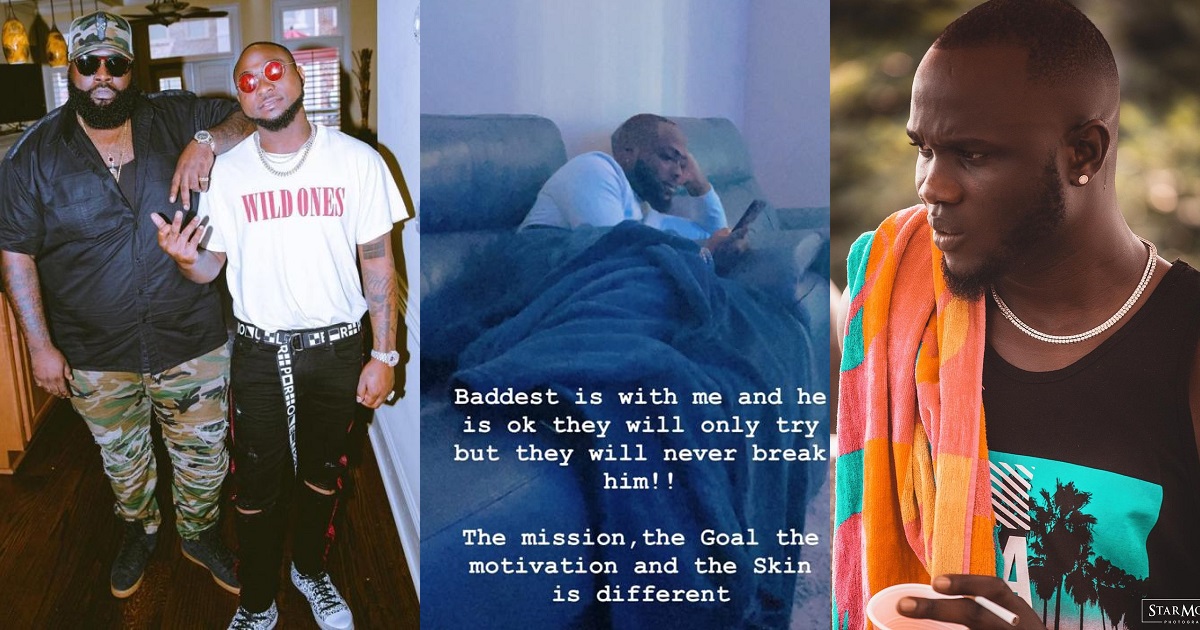 Davido’s hypeman, Special Spesh shares first photo of him after Obama DMW’s death, says he’s with him and okay