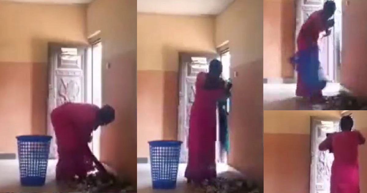 Woman caught on camera stealing money from a church’s offering basket (video)