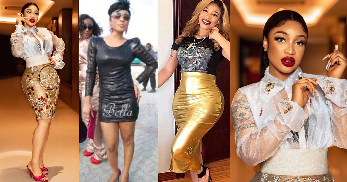 Actress, Tonto Dikeh reveals why she went under the knife as she shares photos of her body before and after surgery
