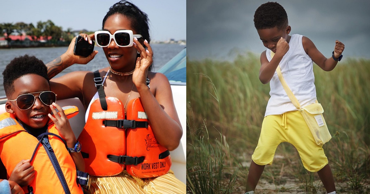 “My reason to keep going” – Tiwa Savage celebrates son, Jamil on his birthday