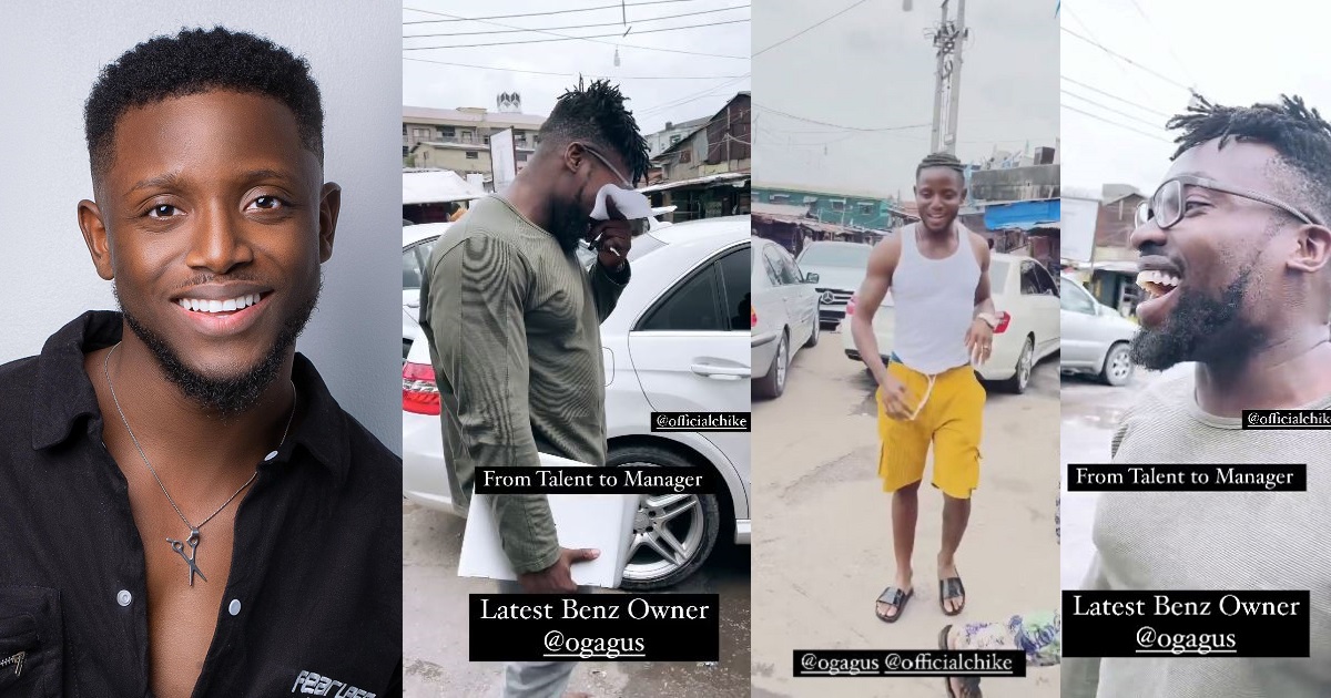 Singer, Chike gifts his manager a brand new Benz for his birthday