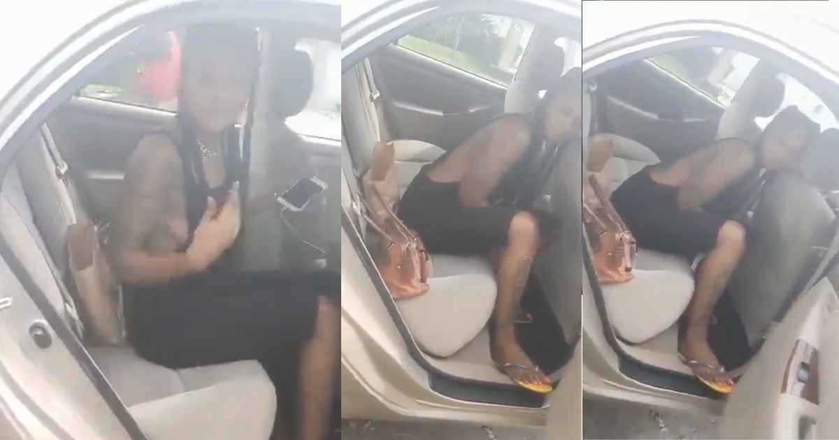 Nigerian lady left disappointed as her boyfriend who was supposed to pay her cab fare didn’t pick his calls after she’d gotten to her destination (Video)