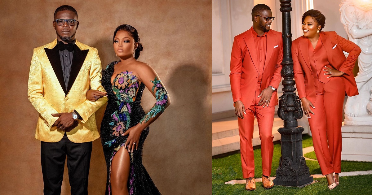 Funke Akindele-Bello and hubby JJC Skillz celebrate 5th wedding anniversary with lovely photos