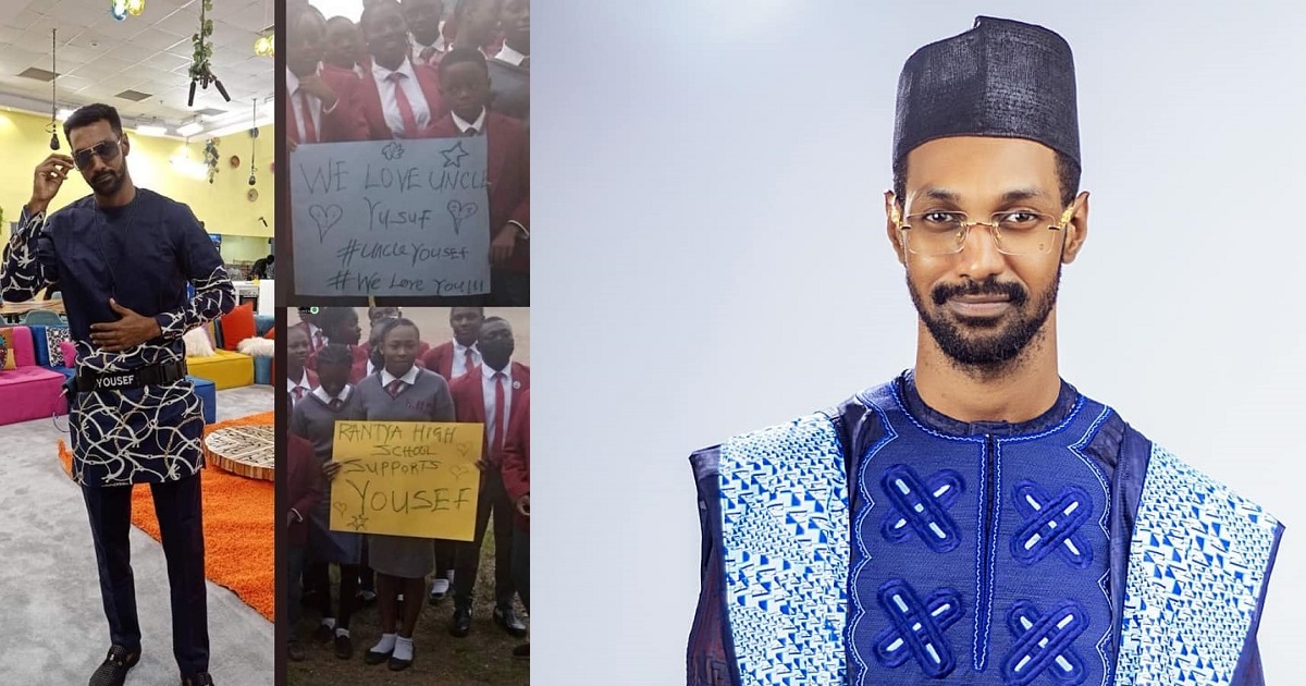 #BBNaija : Yousef’ students take to the street to campaign for him to survive this week’s nomination