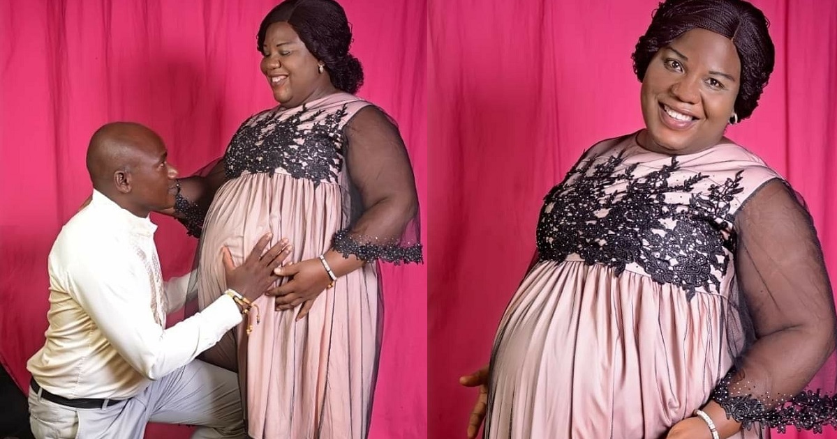 Nigerian woman and her hubby welcome baby girl after 15 years (Photos+Video)
