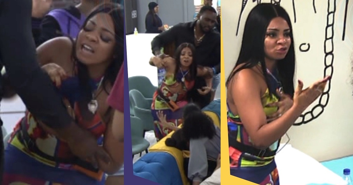 #BBNaija: Maria vs Queen fight (video)