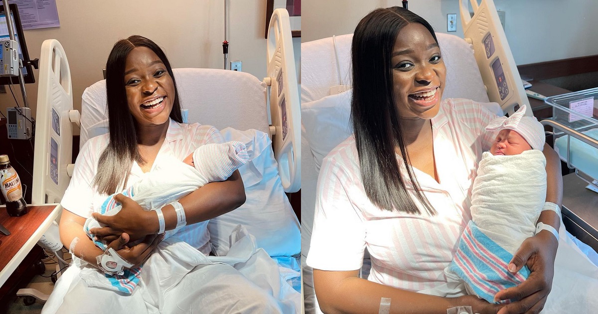 Media personality, Tomike Adeoye, and husband welcome their first child, a girl