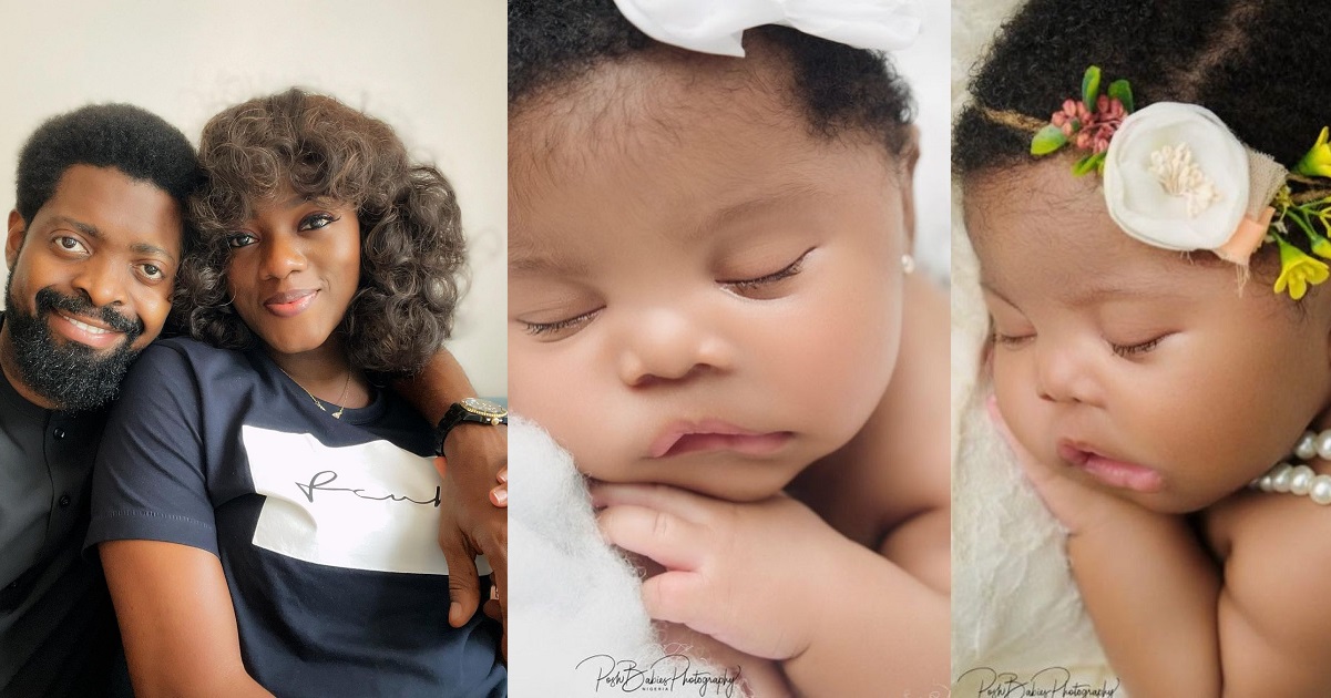 Comedian, Basketmouth, shares cute photos of his baby girl, Maya (Photos)