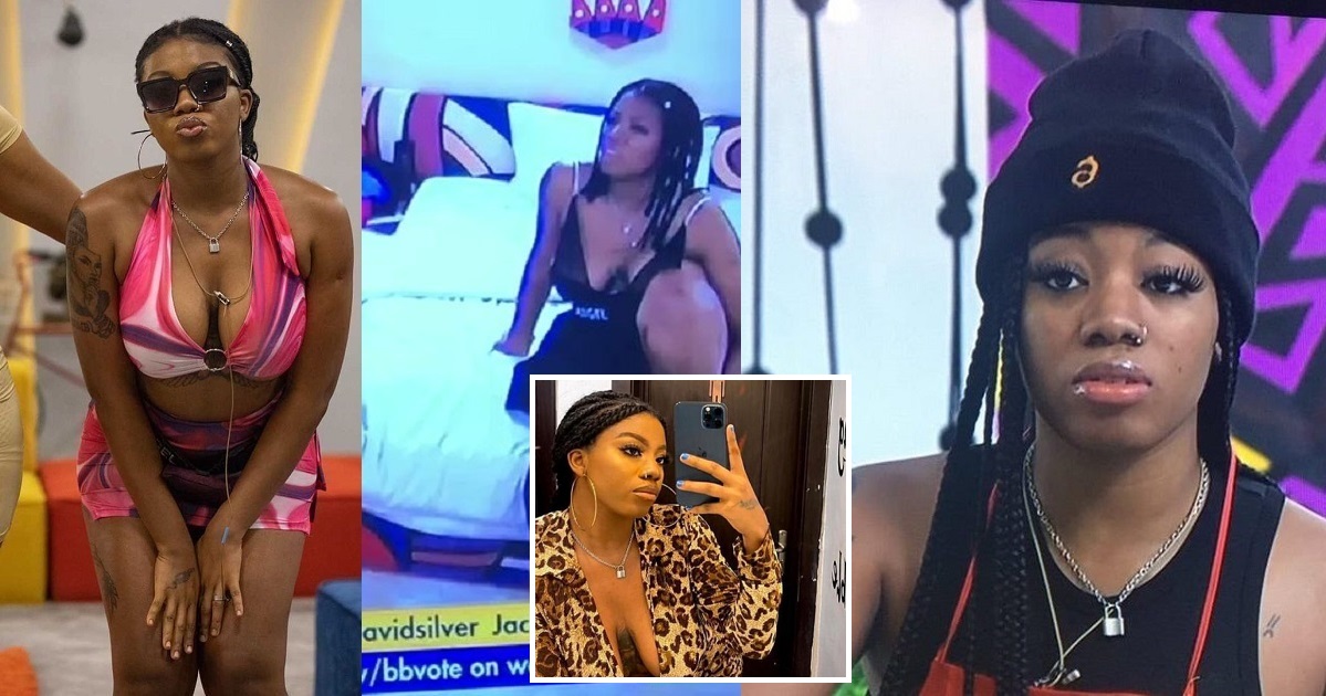 #BBNaija: “Na Konji cause am?” – Fans react after Angel is seen on camera “Scratching her inner thigh” (Video)