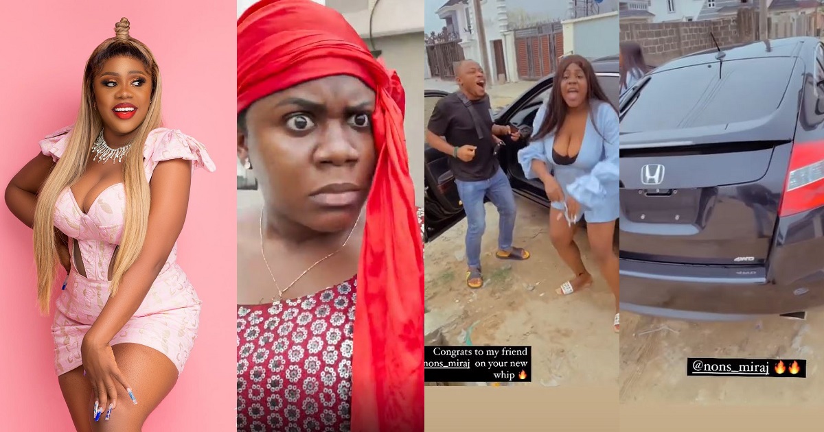 Nigerian IG comedienne, Ada Jesus acquires new Honda Cross Tour SUV (Video)