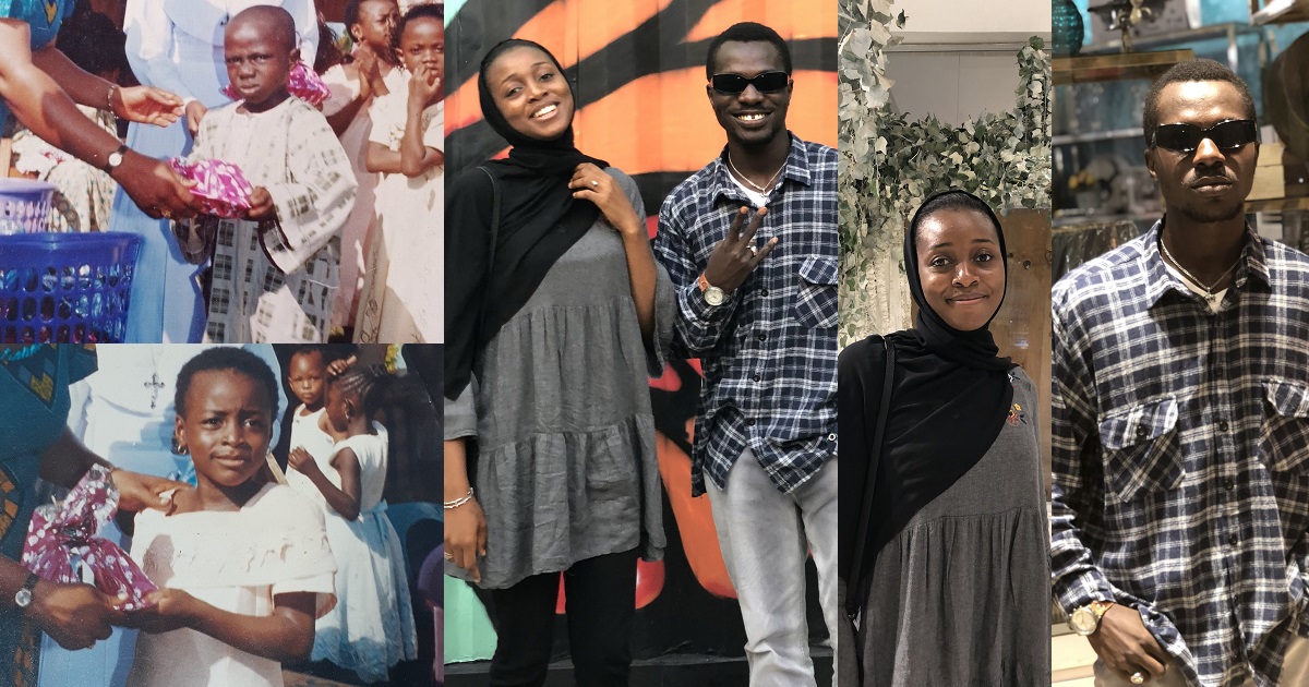 Nigerian guy and lady whose photos from the same primary school are legendary memes online, finally link up (Photos)