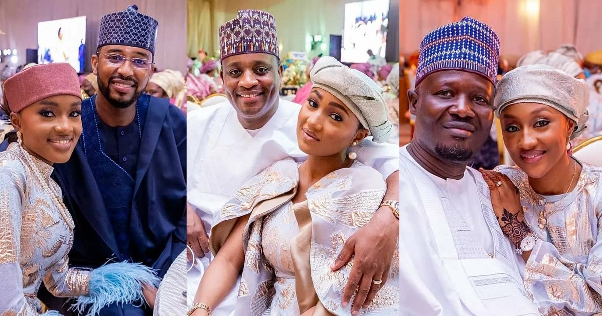 Lovely photos of President Buhari’s daughters and their husbands
