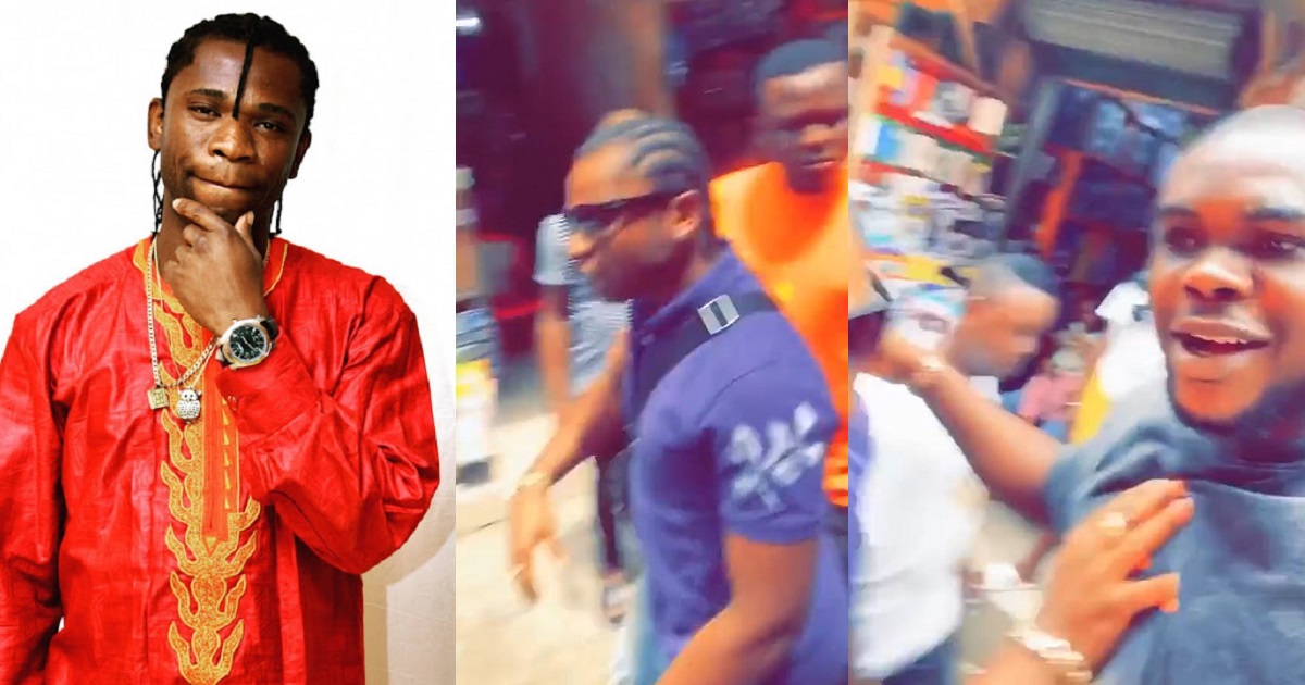 Speed Darlington angrily shoves off fan who attempted to make a quick video with him at Alaba (WATCH)