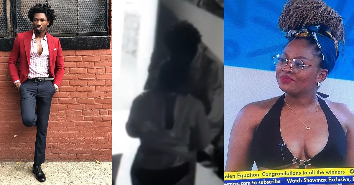 #BBNaija: Boma and Tega kiss for 15 seconds (video)