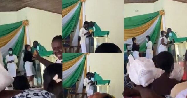 dgdge Reverend Father giving