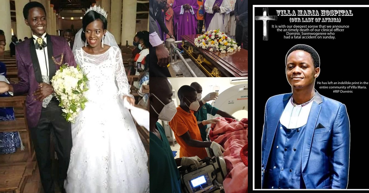 Sad: Man dies in road accident two days after his wedding (photos)