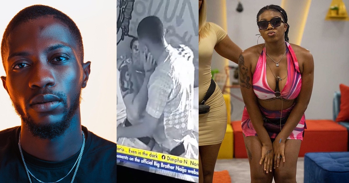 Last night, Angel kissed new housemate, Kayvee for over 30 seconds, and it was hot!!! (Video)