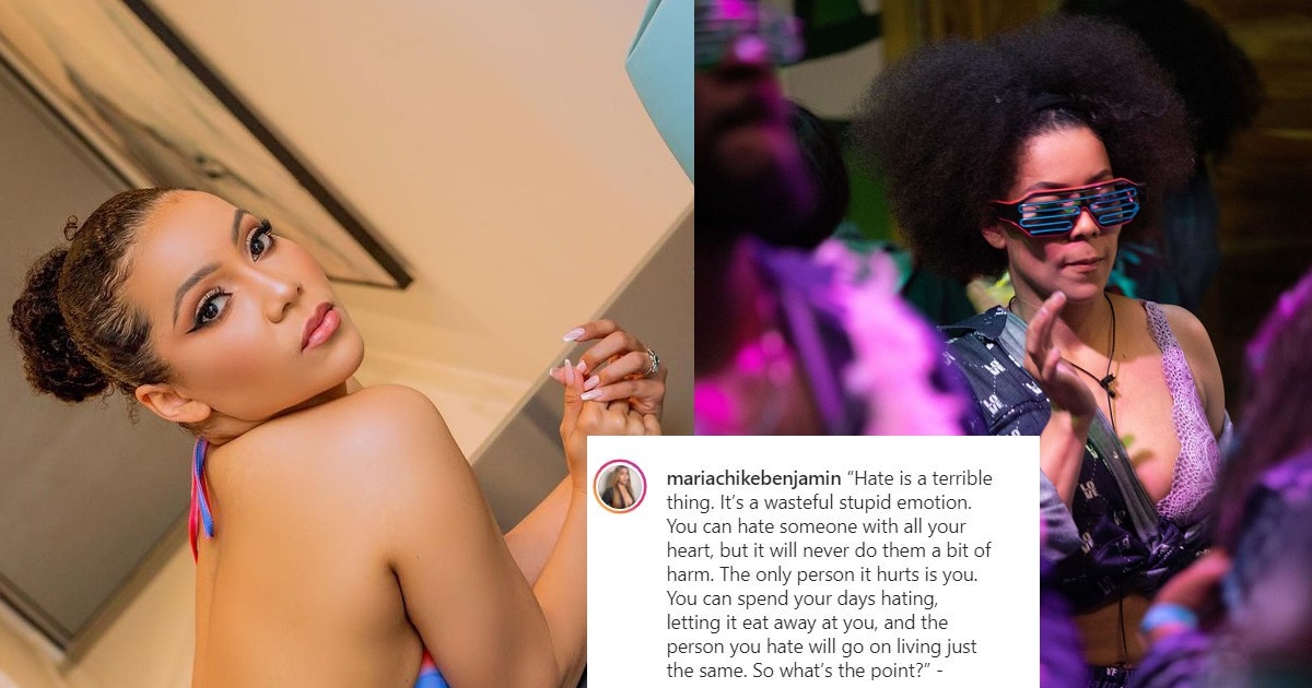 #BBNaija: “Hate is a wasteful stupid emotion that eats you up” – Maria’s handler tells trolls