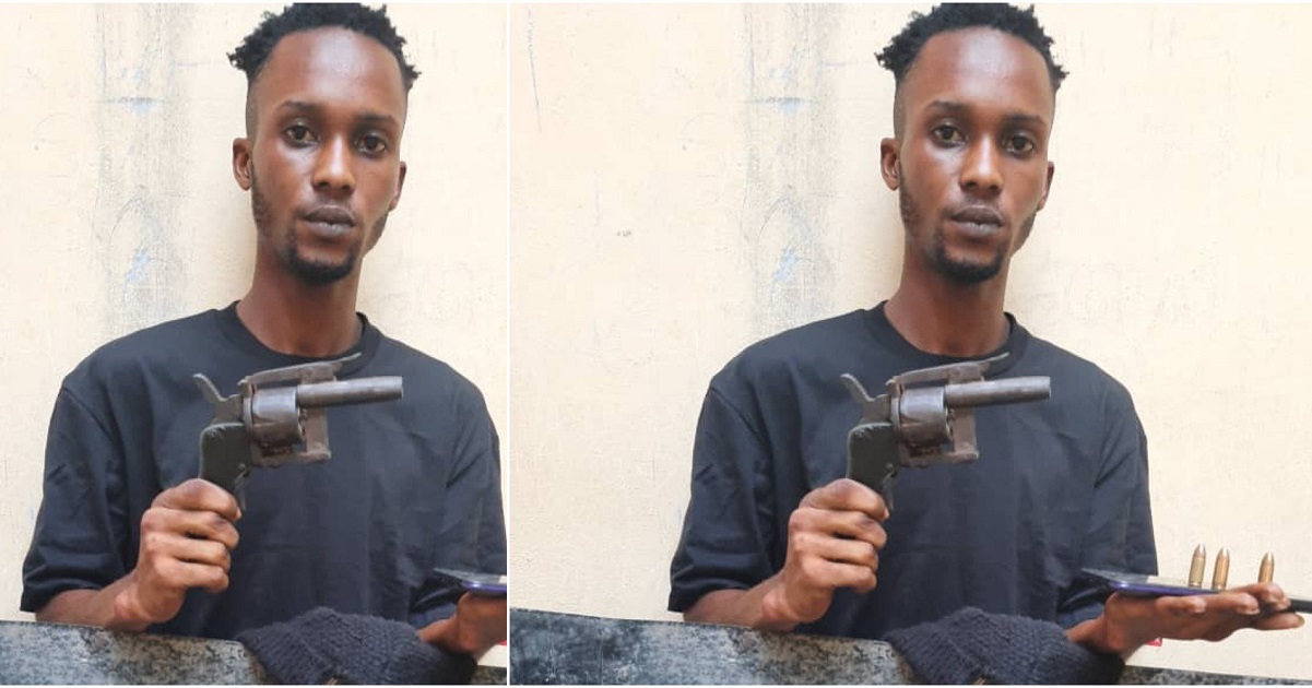 23-year-old suspected Armed robber arrested with a ‘sophisticated Gun’ in Bayelsa