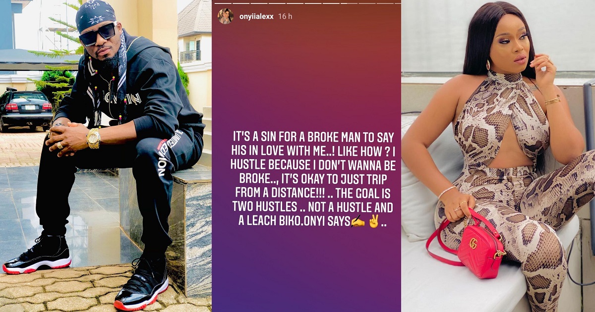 Actor, Junior Pope chides colleague, Onyi Alex for saying it’s a sin for a broke man to fall in love with her