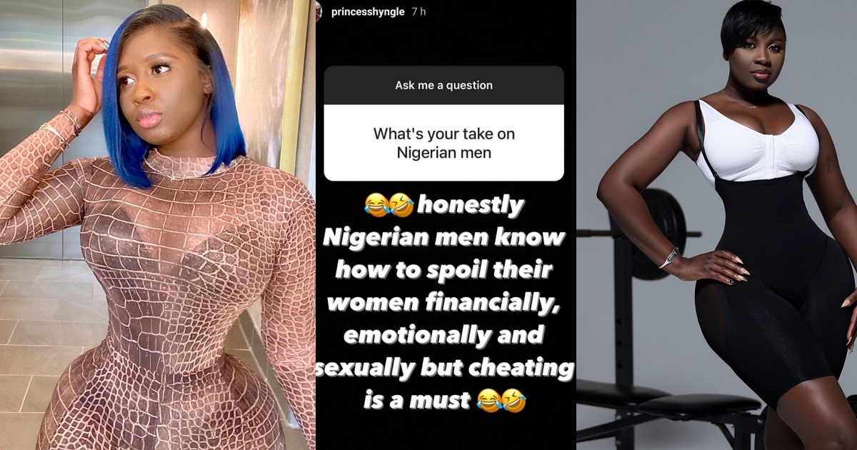 “Nigerian men know how to spoil their women but cheating is a must” – Actress, Princess Shyngle