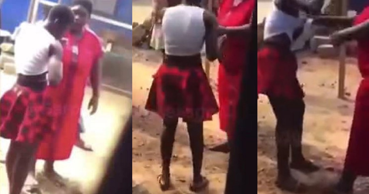 Woman assaults husband’s side chick for ‘sleeping with him till daybreak’ (video)