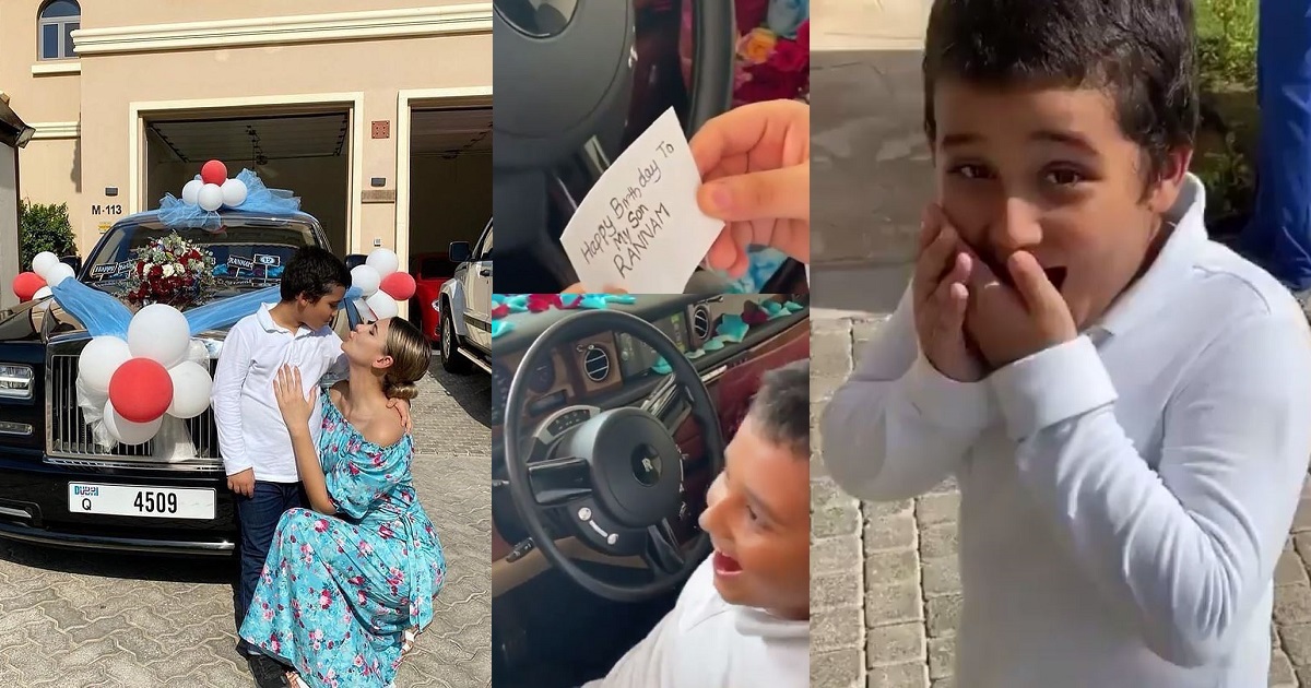 Woman buys her son a Rolls Royce on his 12th birthday (photos/video)