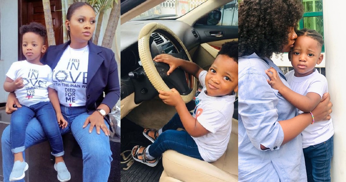 Fans celebrate Tega’s son, Jamil as he turns a year older today
