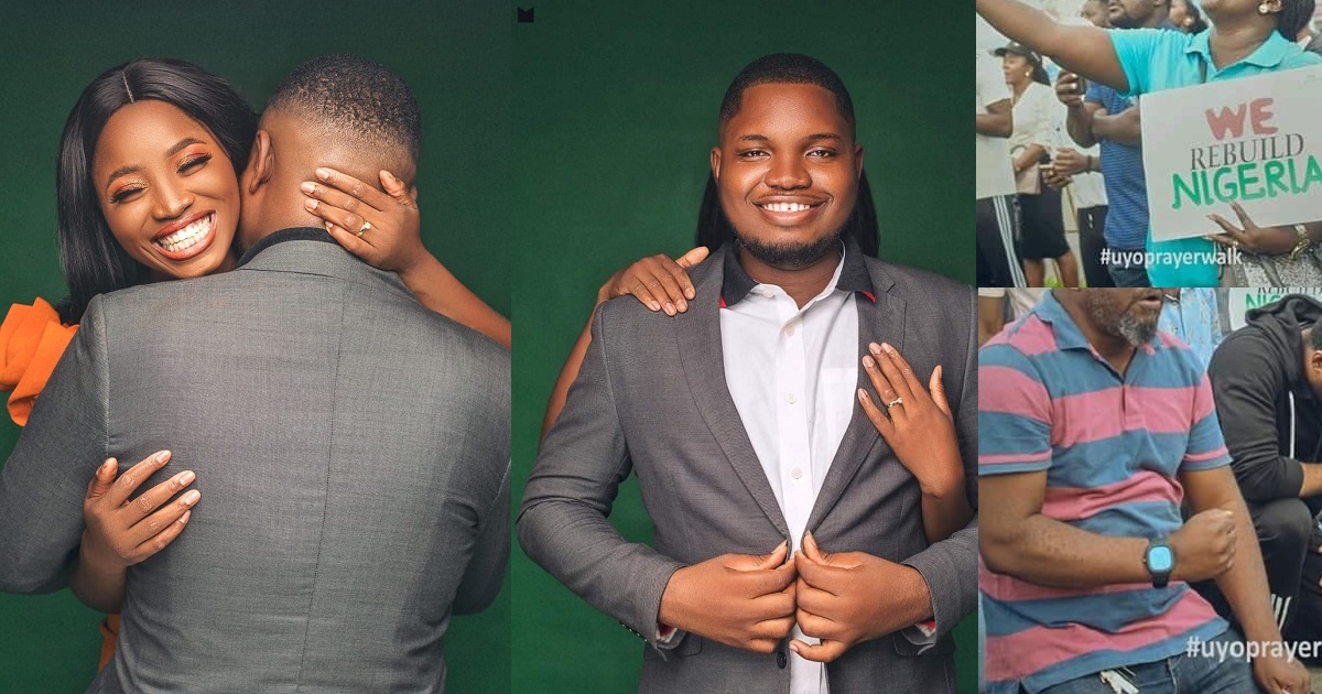 Lady set to wed man she met during #Endsars protest prayers in Uyo