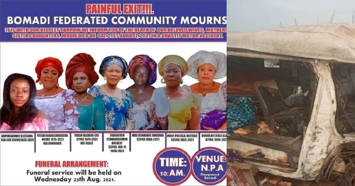Obituary of seven wedding guests who died in ghastly accident in Delta