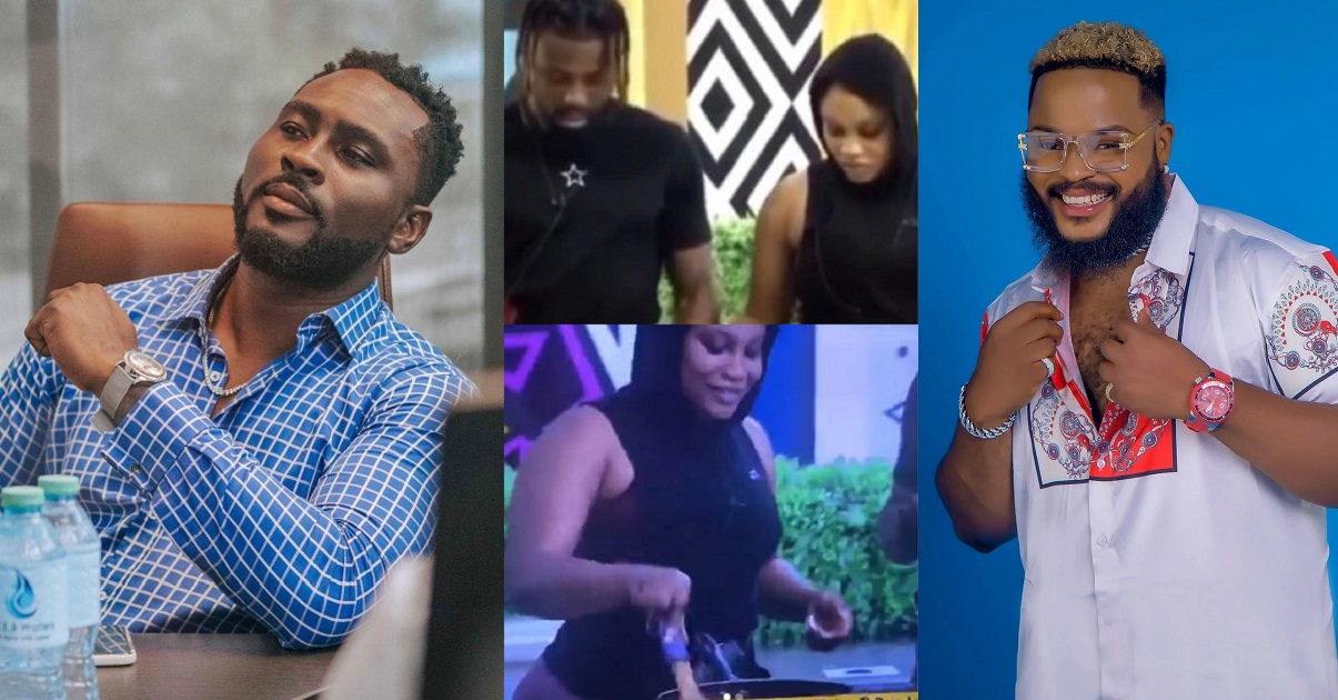 #BBNaija: Reactions as JMK and Micheal relieve WhiteMoney of cooking ...