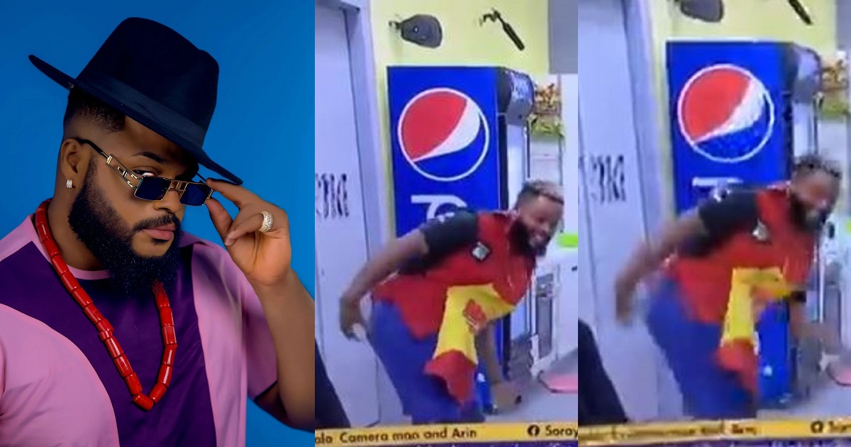 #BBNaija: Watch Whitemoney’s hilarious reaction after his team won their task