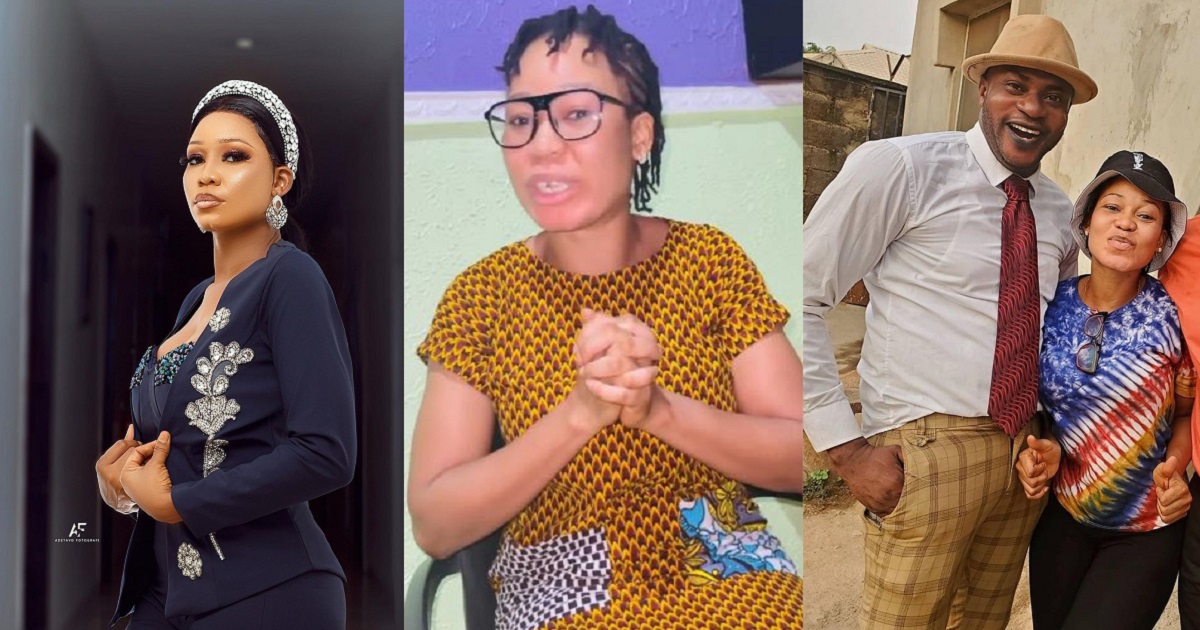 “Please don’t spoil my life” — Actress, Nike Hamzah pleads as she debunks rumour of sleeping with Odunlade Adekola for movie roles (video)