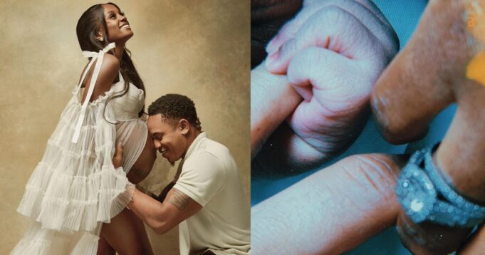 Nigerian-American actor and singer, Rotimi have welcomed his first child with his fiancee, Tanzanian singer, Vanessa Mdee.