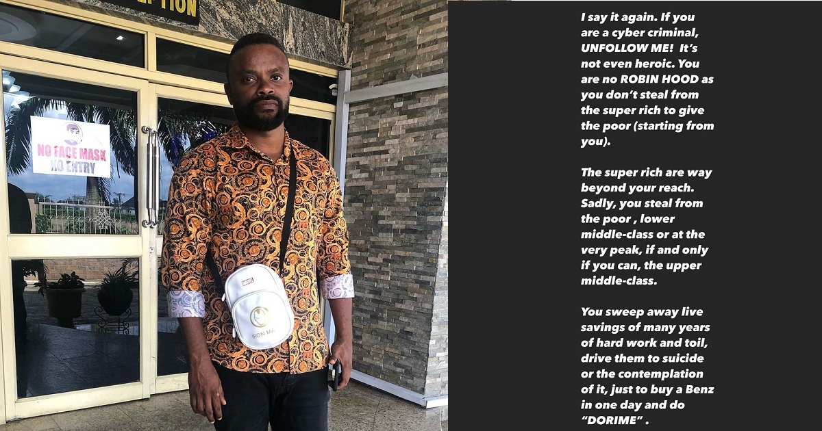 Okon Lagos drags corrupt politicians and yahoo boys