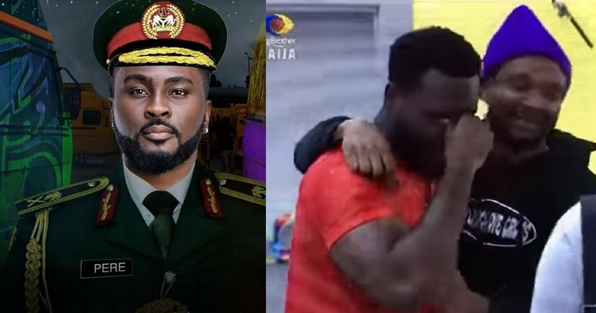 #BBNaija : General Pere gets emotional after avoiding ‘possible eviction’ nomination for this week (Video)