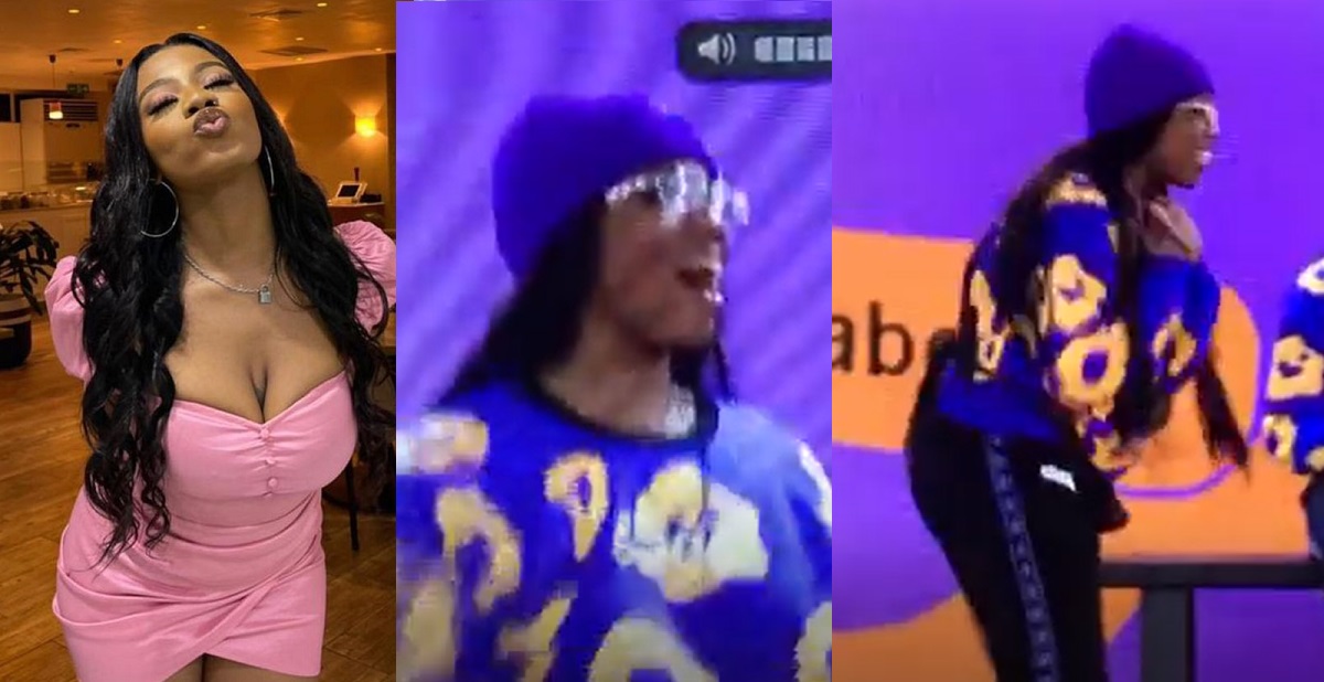 #BBNaija: Angel’s epic reaction after winning Friday night arena game (video)