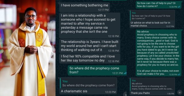 Fr. Kelvin Ugwu advises