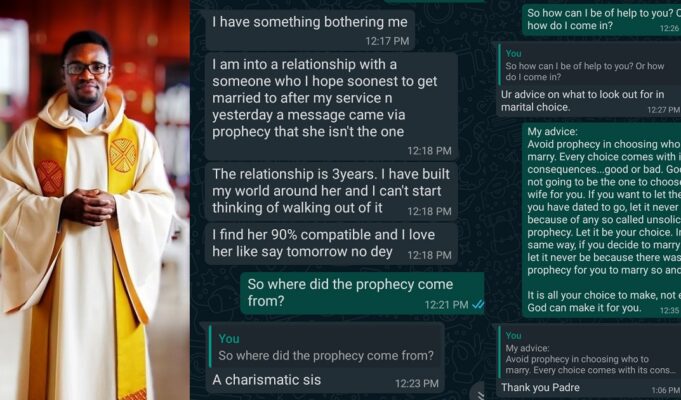 Fr. Kelvin Ugwu advises