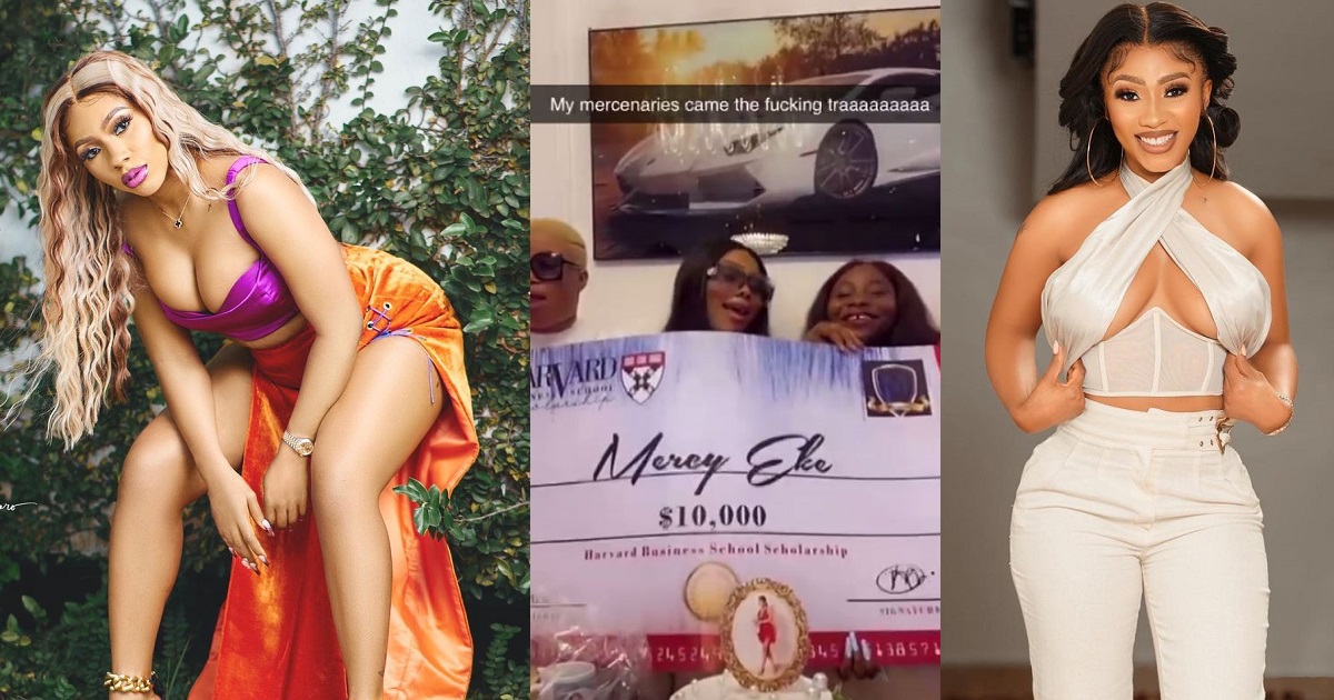 Fans gift BBNaija star, Mercy Eke a $10k scholarship to Harvard Business School for her 28th birthday (video)